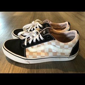 Vans 500 Womens's Checker Print Skate Sneakers
